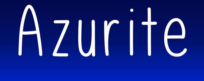 Azurite Font poster