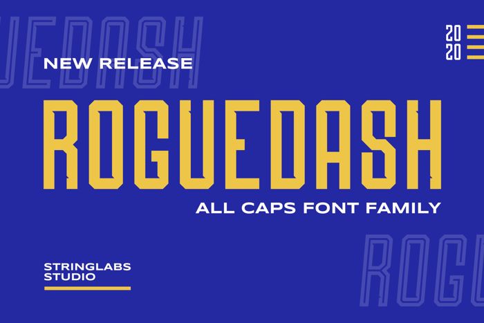 Roguedash Font poster