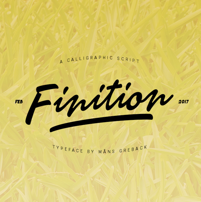 Finition Font poster