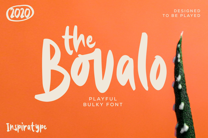 The Bovalo Font poster