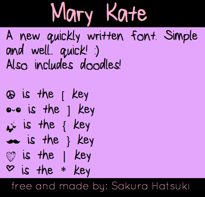 MaryKate Font