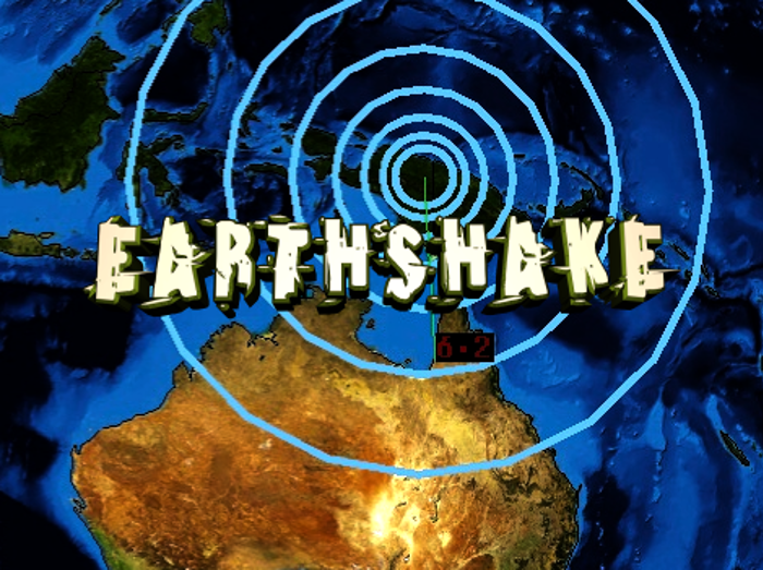 Earthshake Font poster
