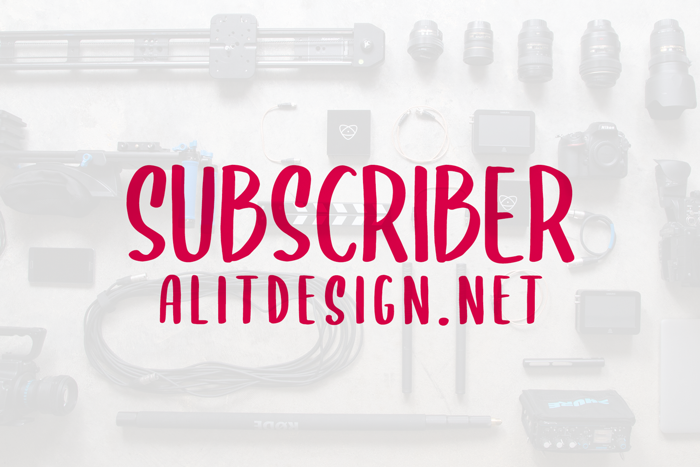 SUBSCIBER Font poster