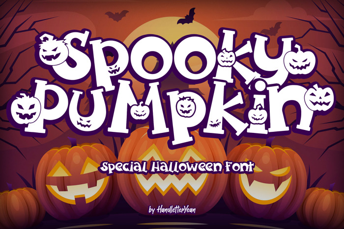 Spooky Pumpkin Font poster
