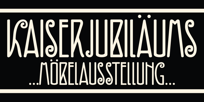 DK Fiebiger Zwei Font poster