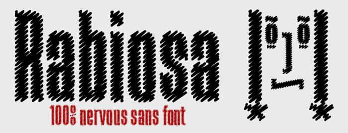 Rabiosa Font poster