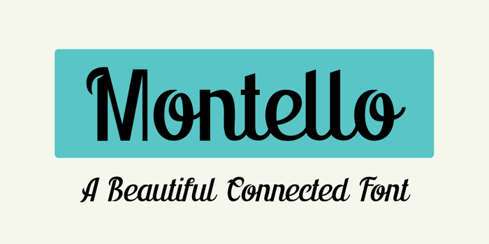 Montello DEMO Font poster