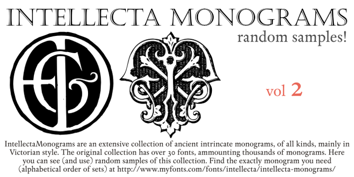 Intellecta Monograms Random Two Font