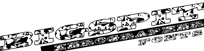 BigSpit Font poster