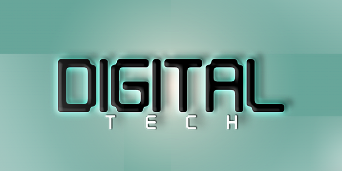 Digital tech Font poster