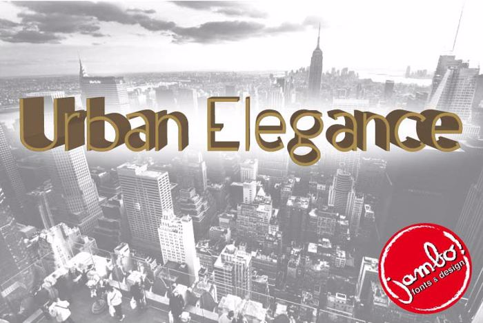 Urban Elegance Font poster