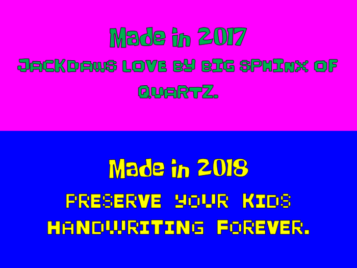 KidPixies New Font poster