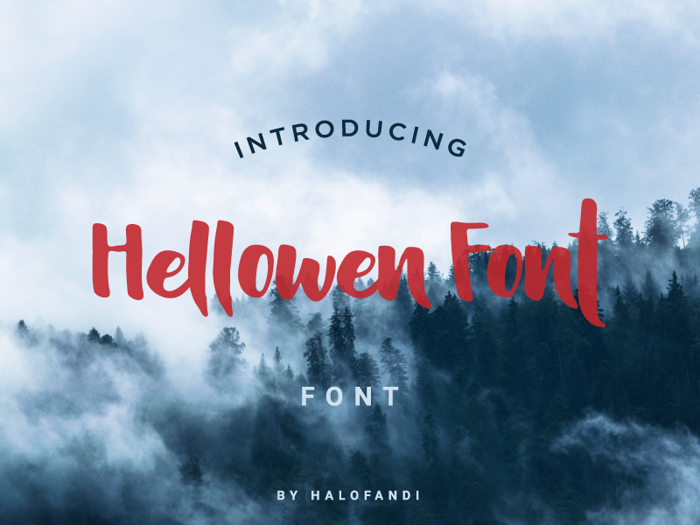 Hellowen Font poster