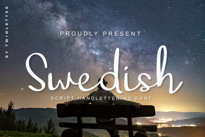 Swedish Font poster