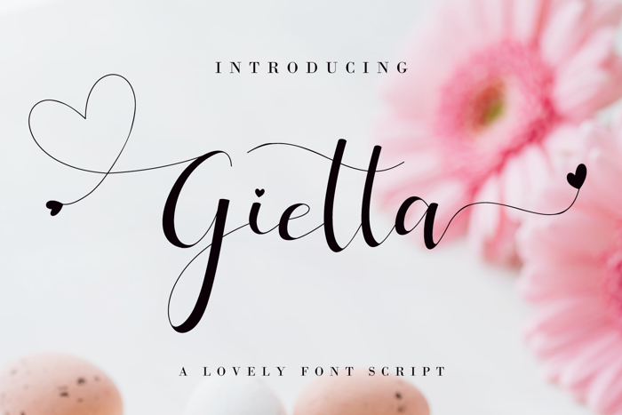 Gietta Font poster