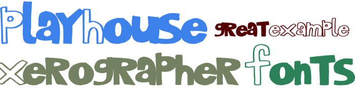 PlayHouse Font poster