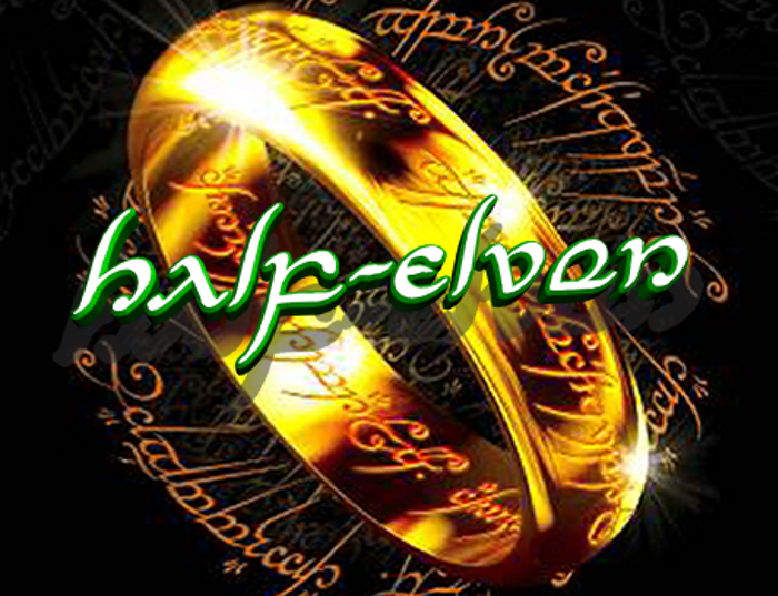 Half-Elven Font poster