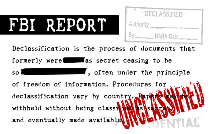 FBI Old Report Font poster