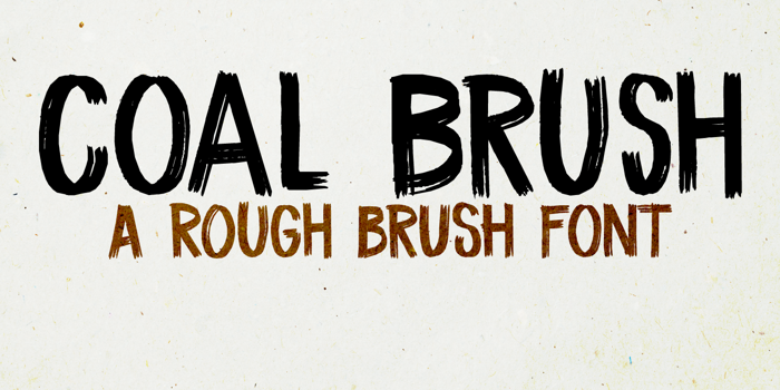 DK Coal Brush Font poster