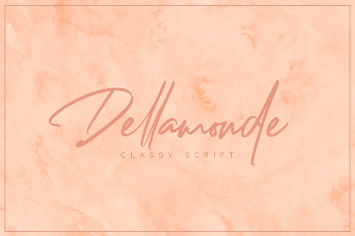Dellamonde Font poster