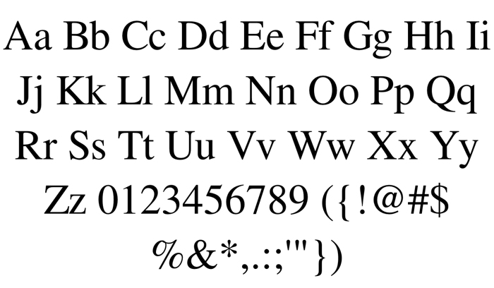 FreeSerif poster