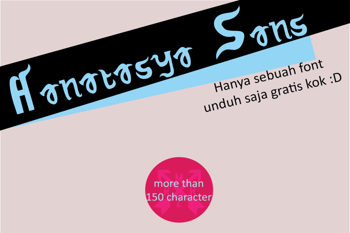 Hanatasya Sans Font poster