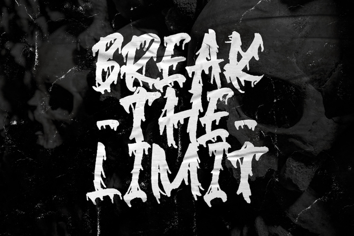 Blackink Font poster