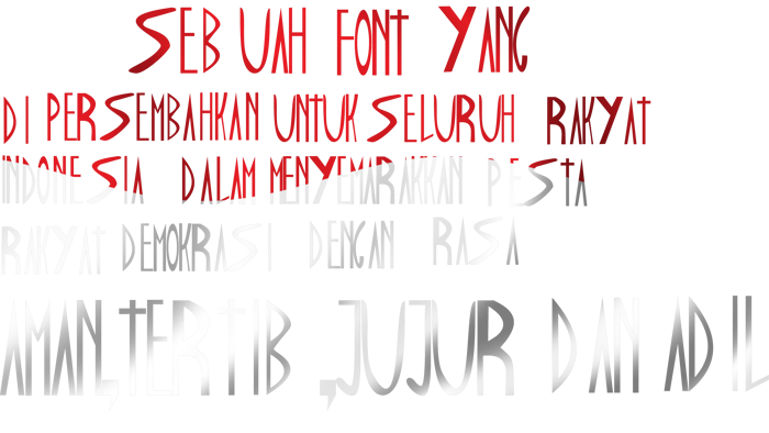 DAMAI PEMILU Font