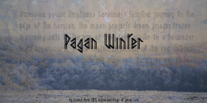 Pagan Winter Font poster