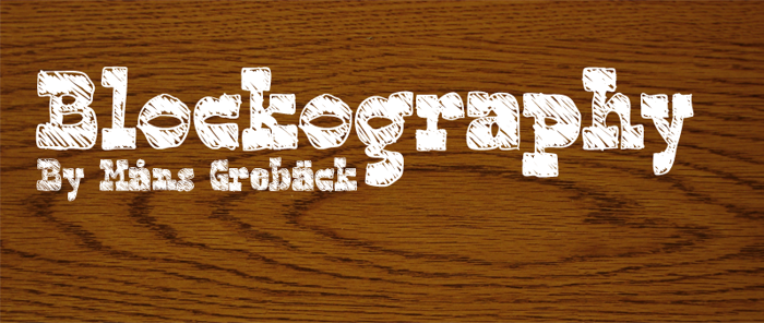 Blockography Font poster