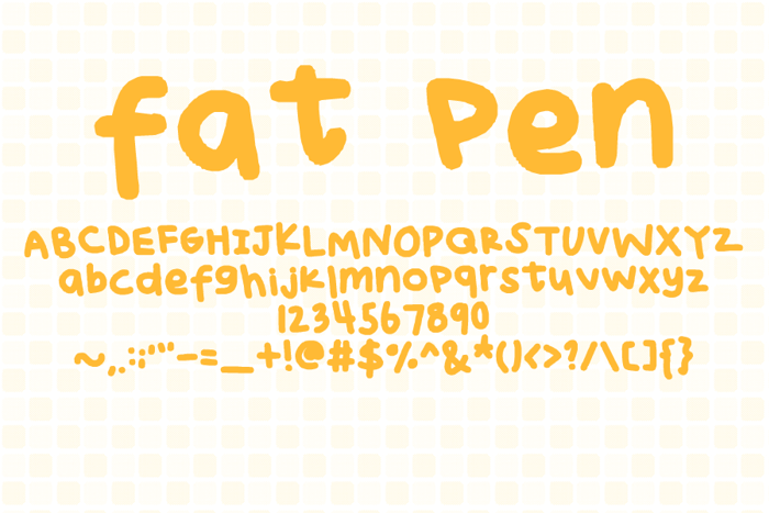 fatpen Font poster
