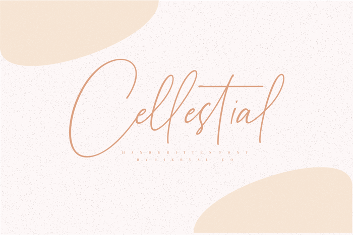 Cellestial Font poster