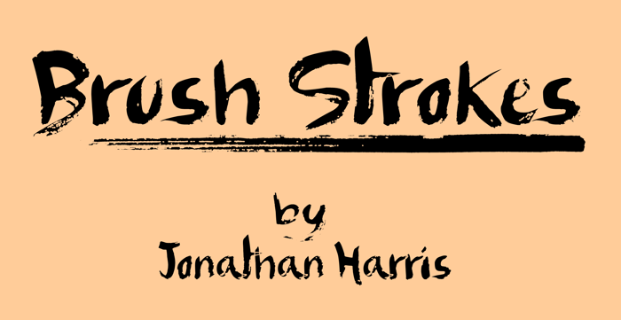 Brush Strokes Font poster