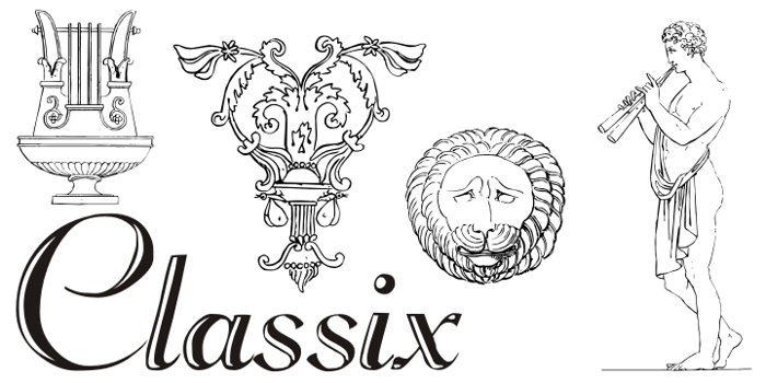 Classix Font poster