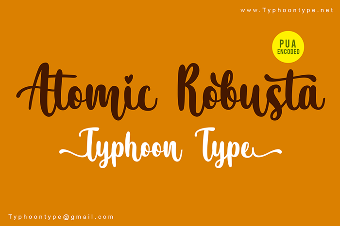 Atomic Robusta Font poster