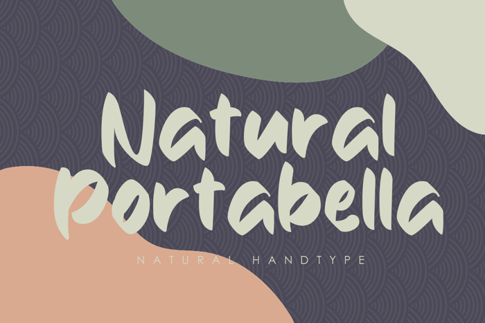 Natural Portabella Font poster