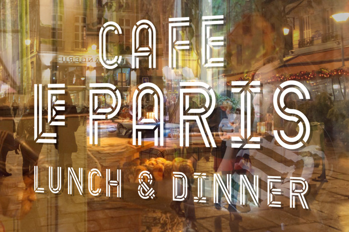Deux inline Font poster