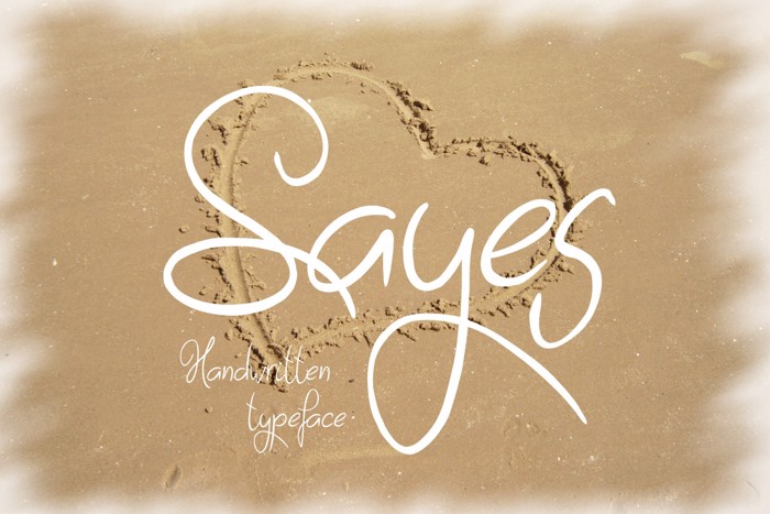 Sayes Font poster