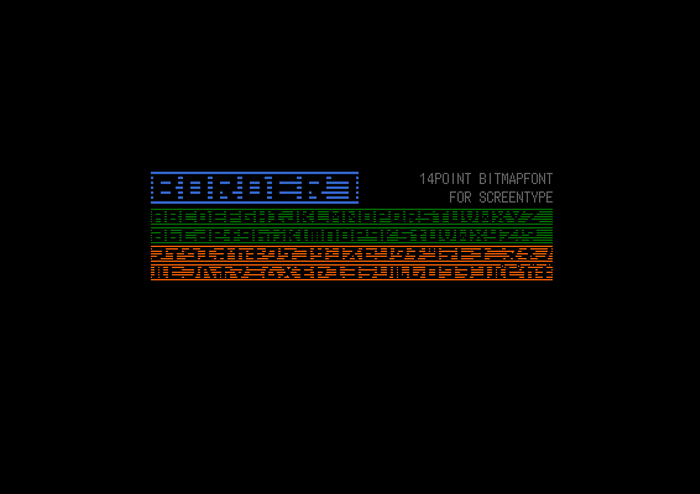 border7 Font poster