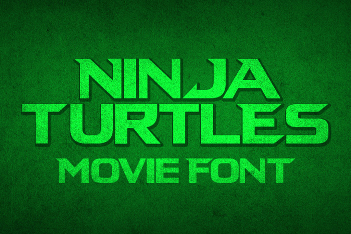 Ninja Turtles Font poster