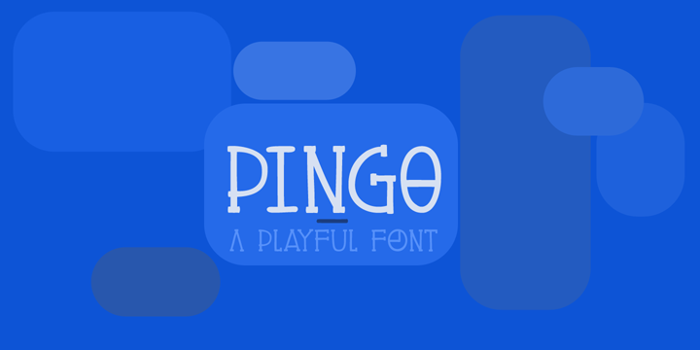 DK Pingo Font poster