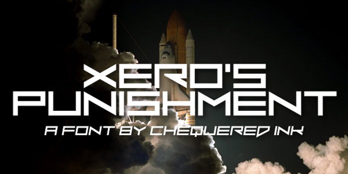 Xero's Punishment Font poster