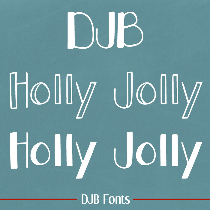 DJB Holly Jolly Font poster