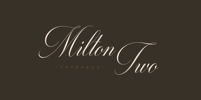 Milton Two Font poster