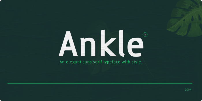 Ankle Font poster