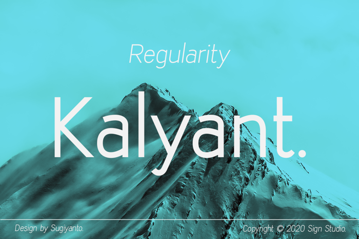 Kalyant Font poster
