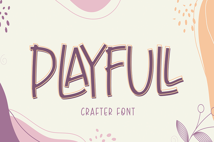 Playfull Font poster