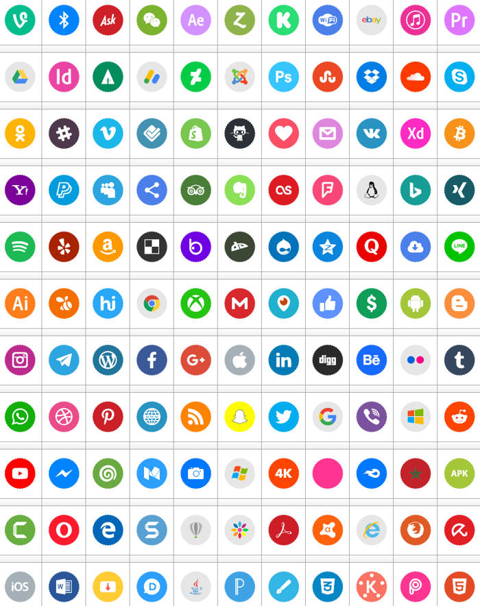 Icons Social Media 9 Font poster