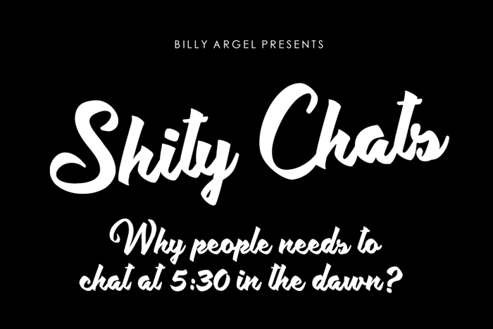 Shity Chats Font poster