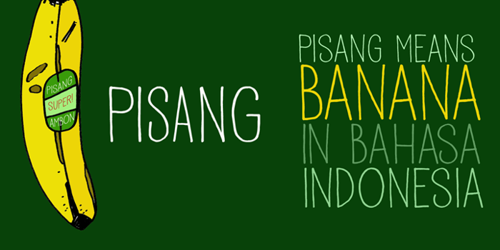 DK Pisang Font poster